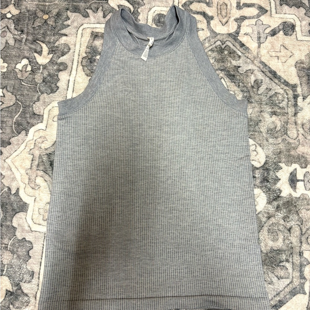 Athleta grey Ribbed Tank Top